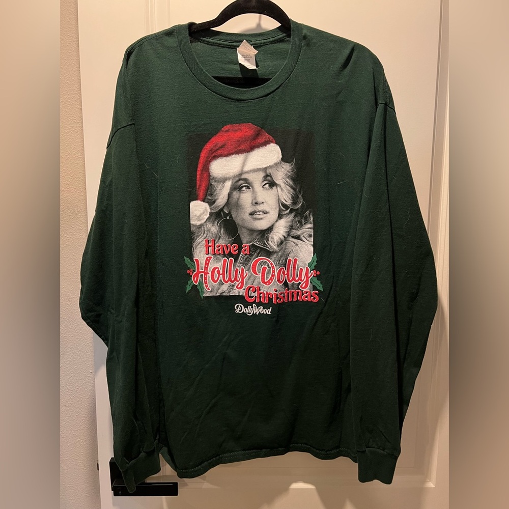 Holly Dolly Christmas long sleeve shirt